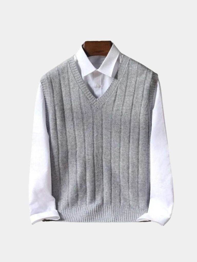 Pull sans manches 100% Laine Mérinos - Cross & Crown