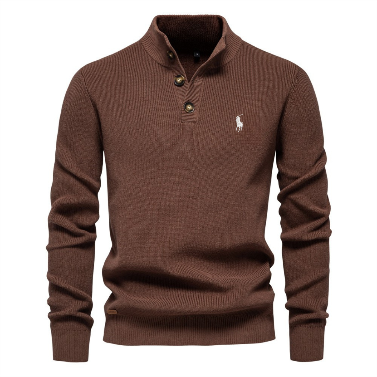 Men's Premium Knit Henley Sweater || Clearance Sale