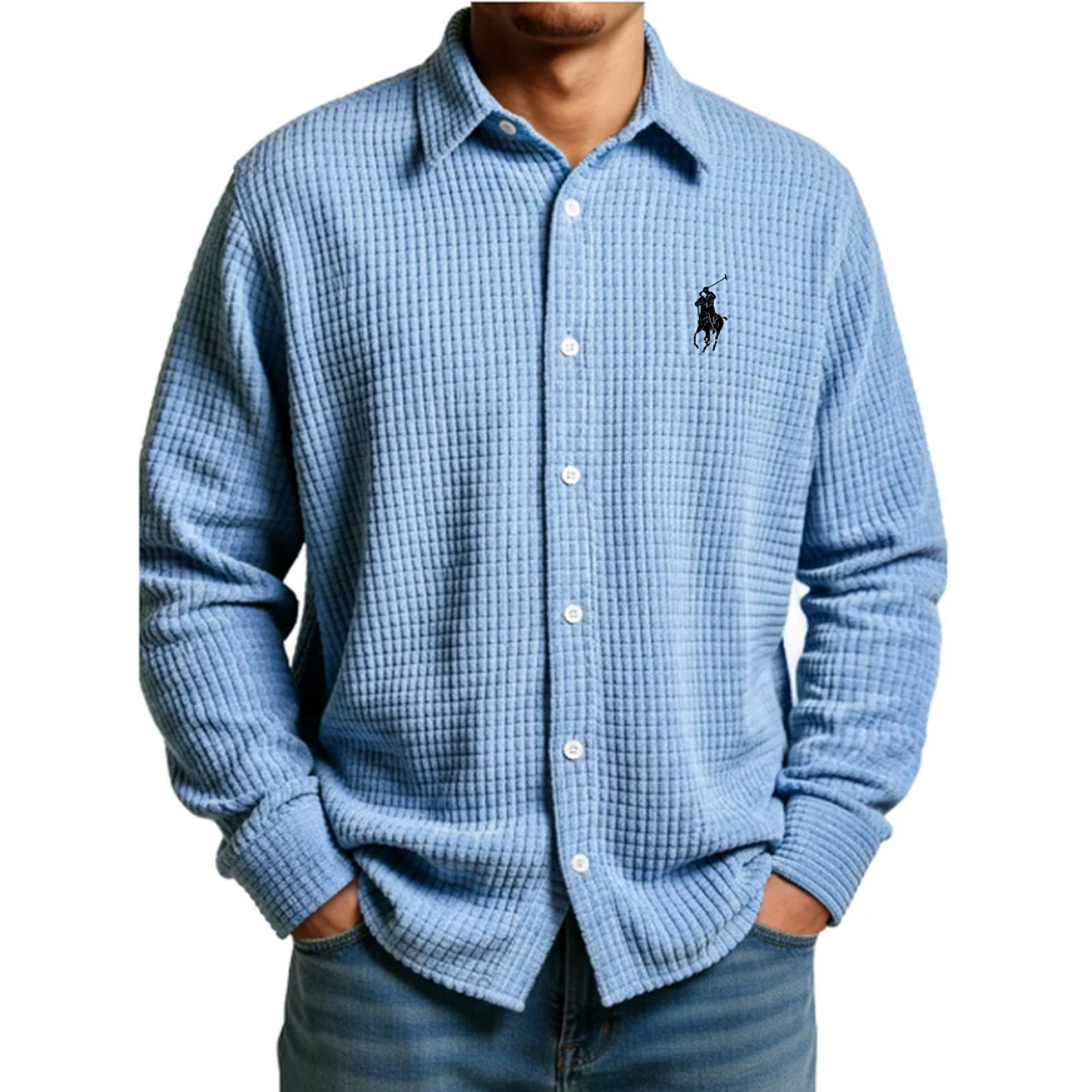 Men's 2026 Comfort Waffle Weave Shirt - Clearance Sale