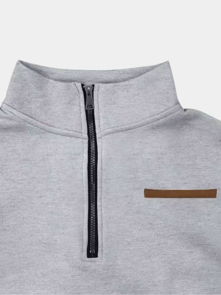 Pull Col Montant Urbain Slate