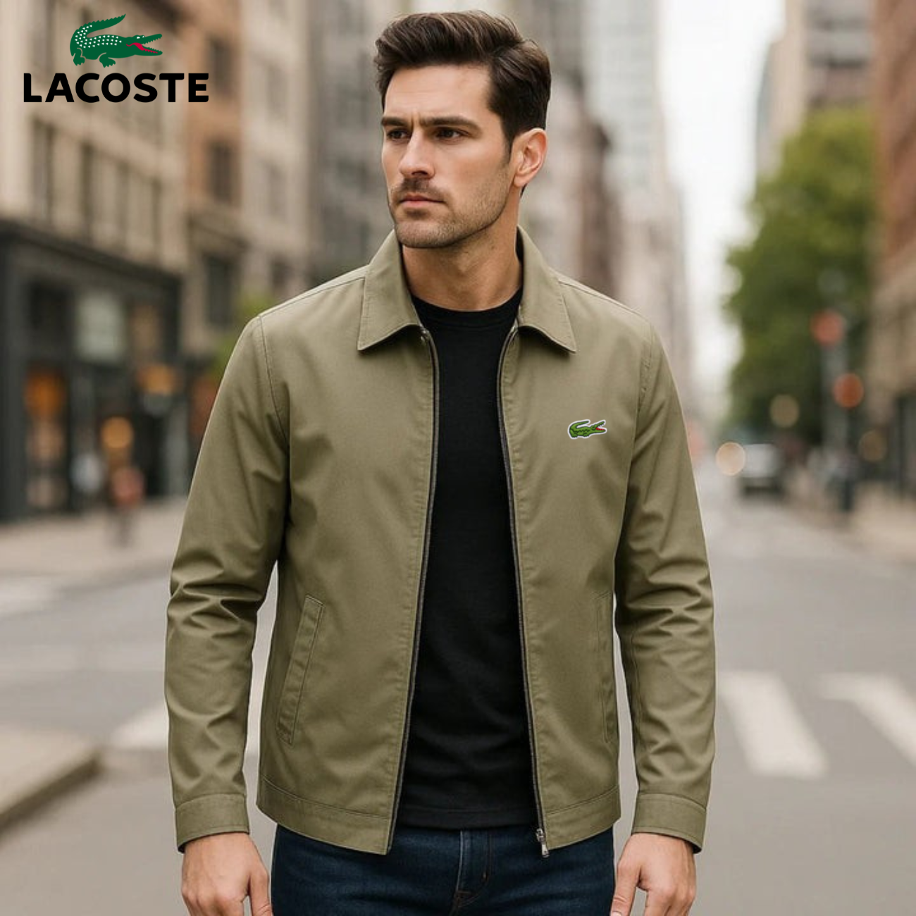 Men's Elegant Jacket with Zip - CLEARANCE SALE