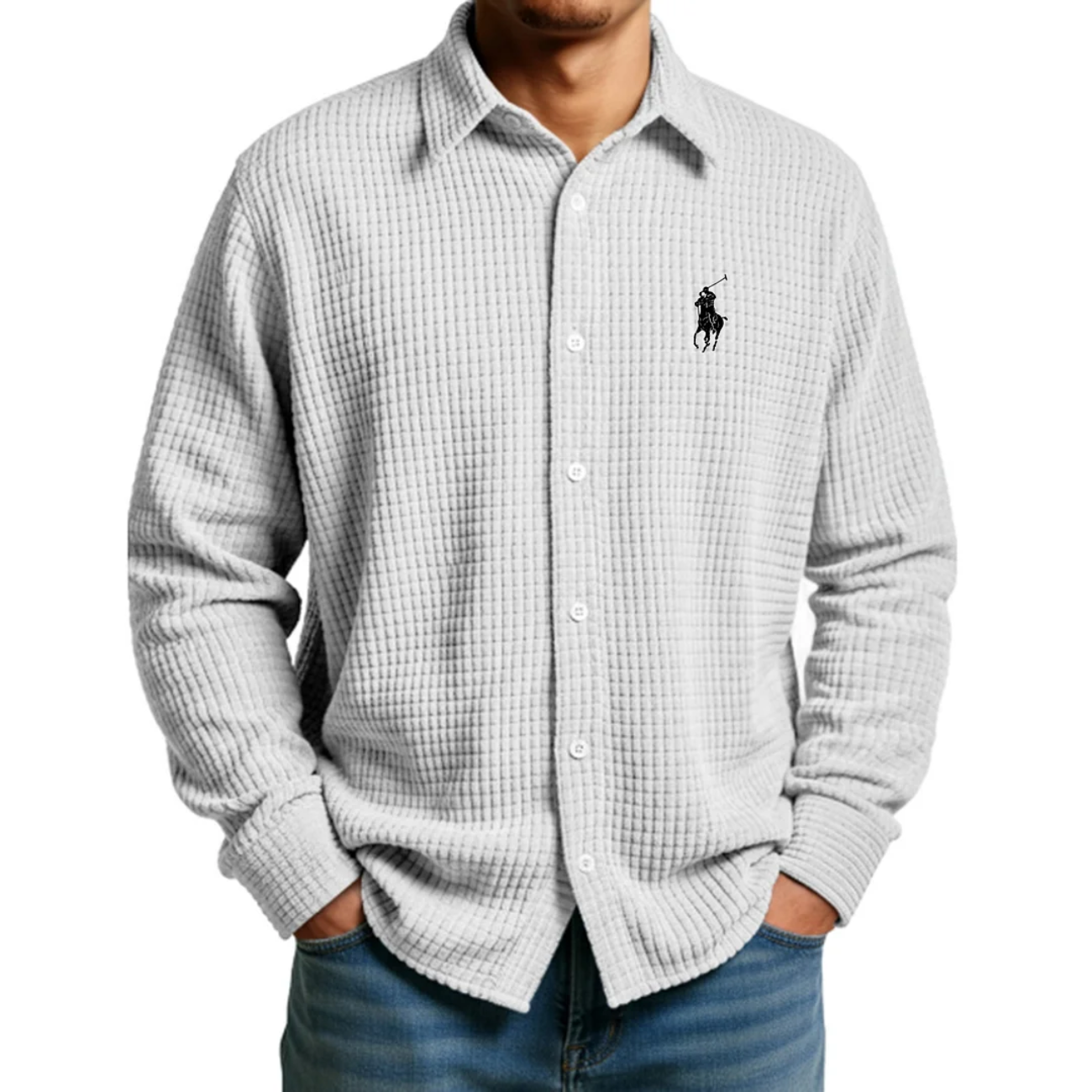 Men's 2026 Comfort Waffle Weave Shirt - Clearance Sale