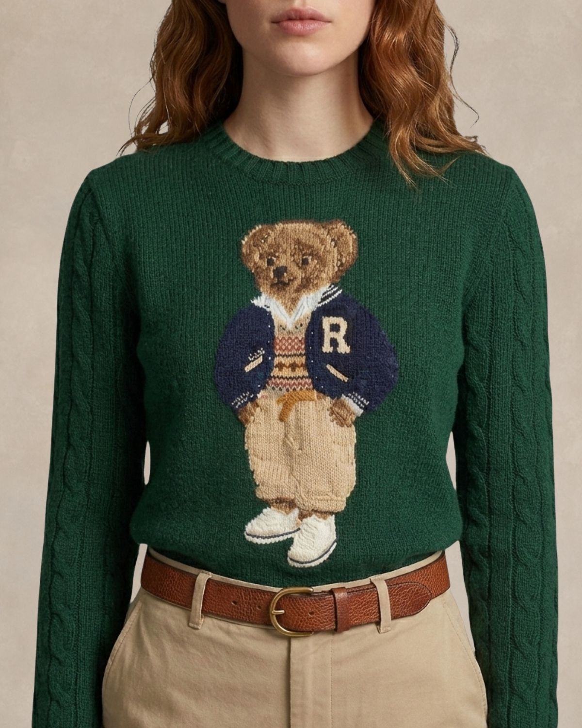 Men's Sweater | Polo Bear Varsity Letterman