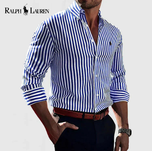 Men's ™ Striped Cotton Dress Shirt