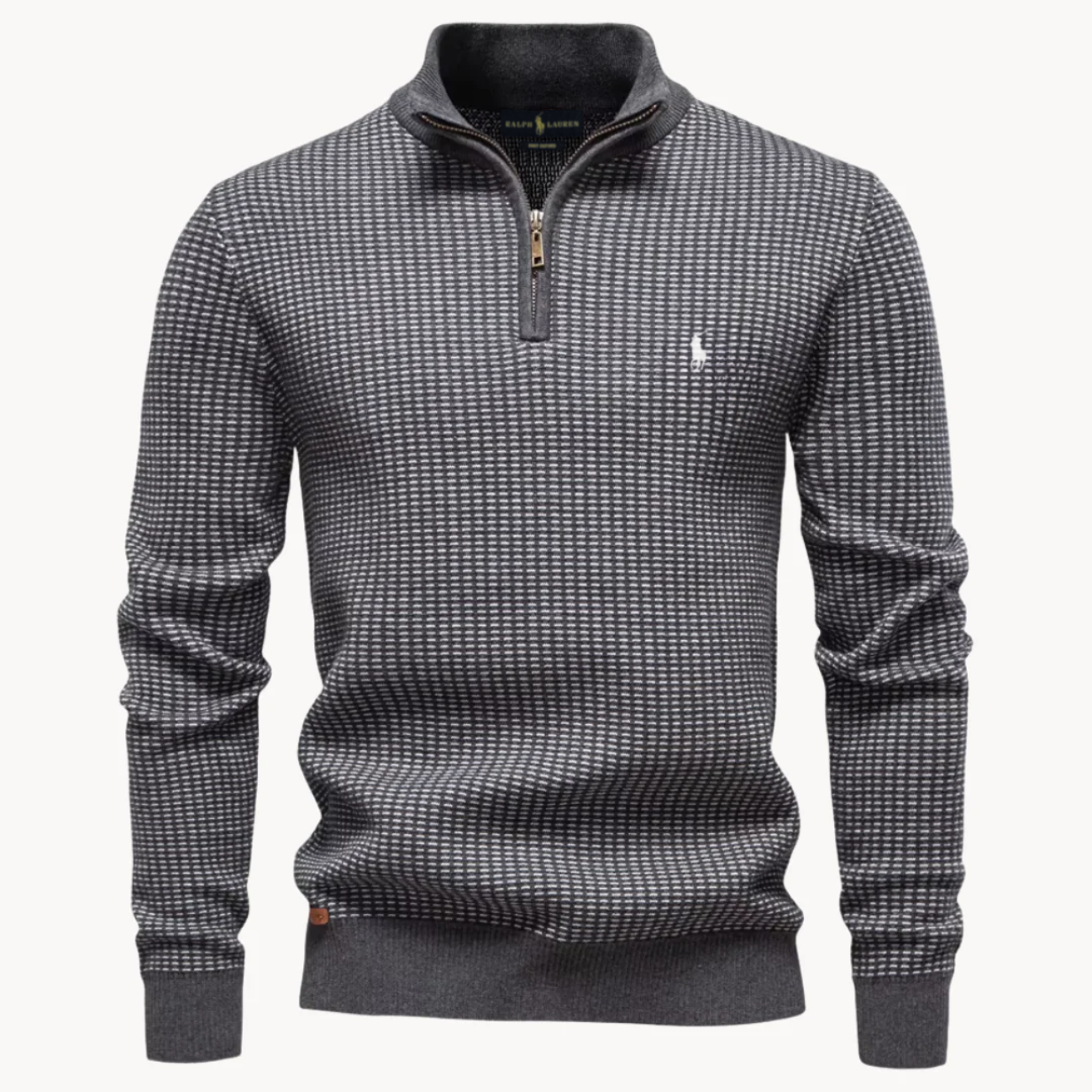 Men's Quarter-Zip Knit Sweater - Clearance Sale
