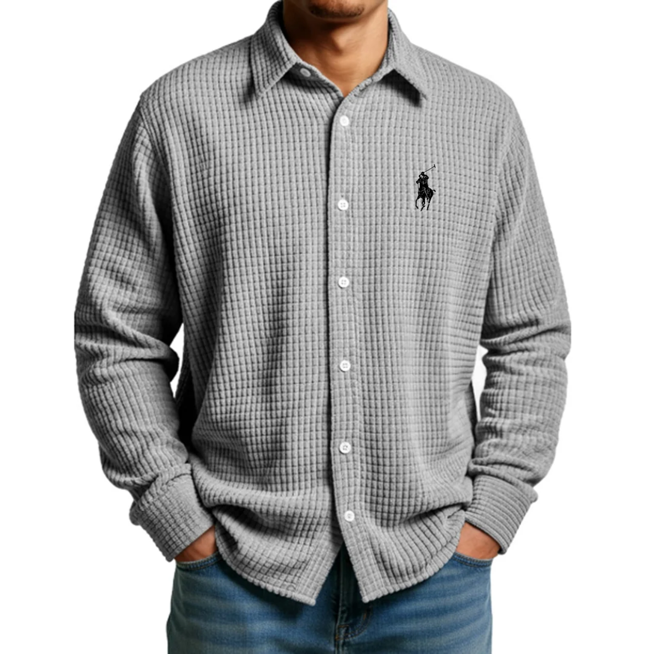 Men's 2026 Comfort Waffle Weave Shirt - Clearance Sale