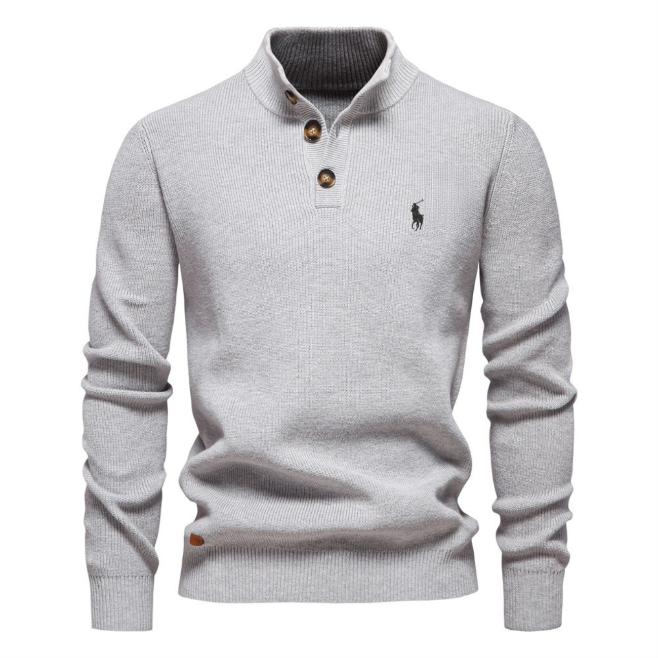 Men's Premium Knit Henley Sweater || Clearance Sale
