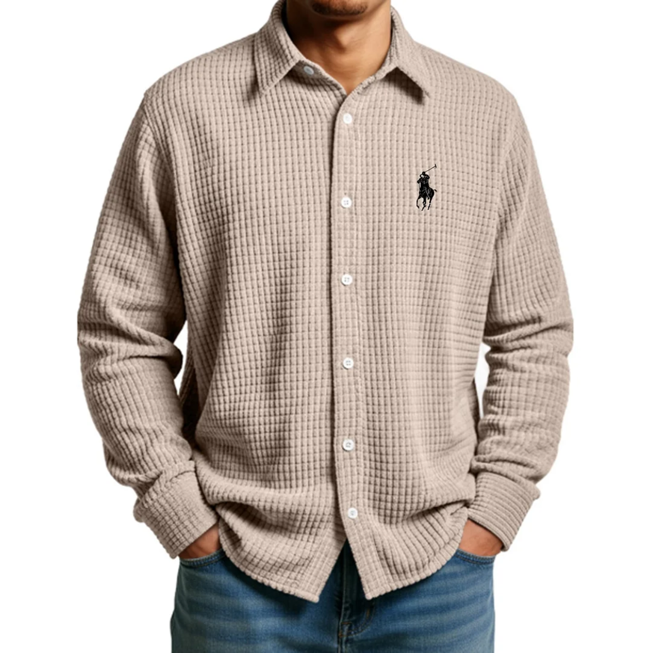 Men's 2026 Comfort Waffle Weave Shirt - Clearance Sale
