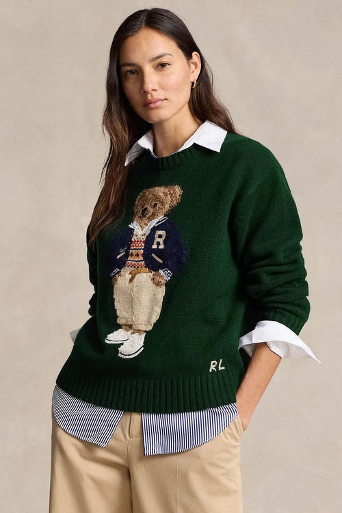 Men's Sweater | Polo Bear Green
