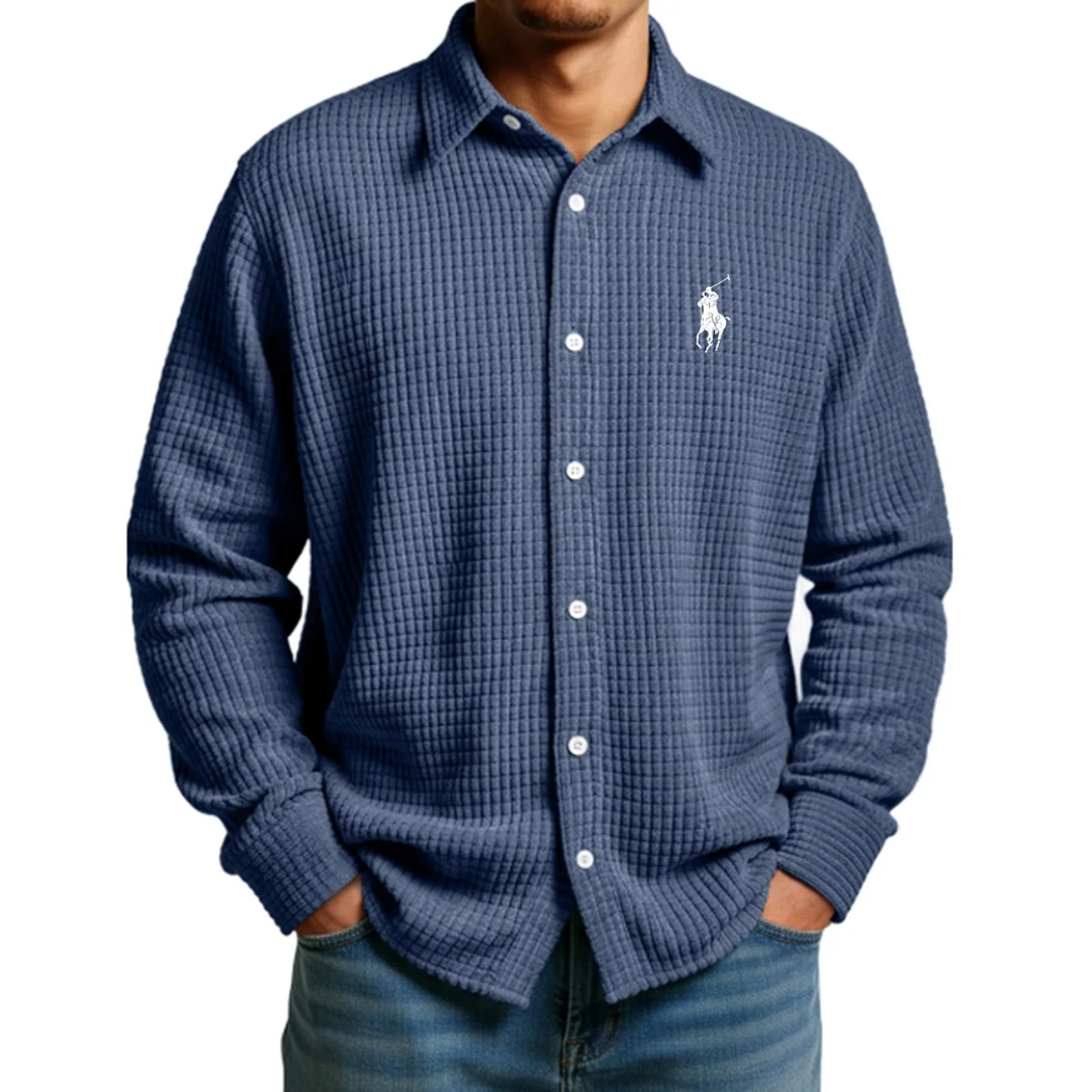 Men's 2026 Comfort Waffle Weave Shirt - Clearance Sale