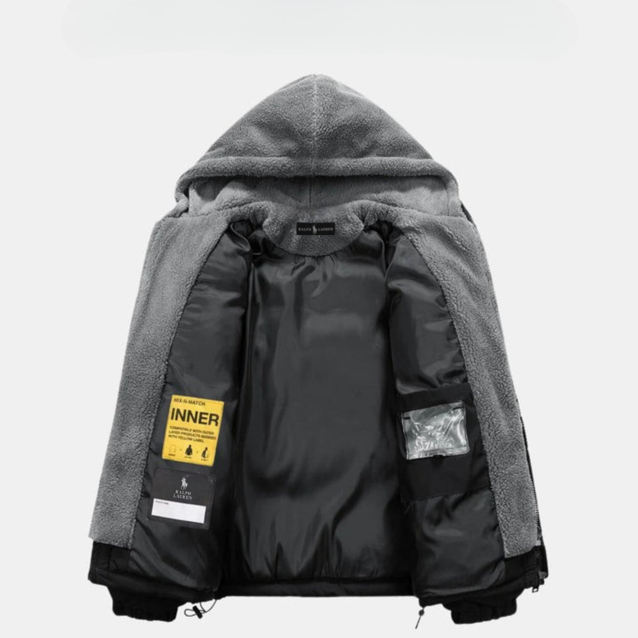 Men's Padded Winter Jacket with Fleece Hood || CLEARANCE SALE