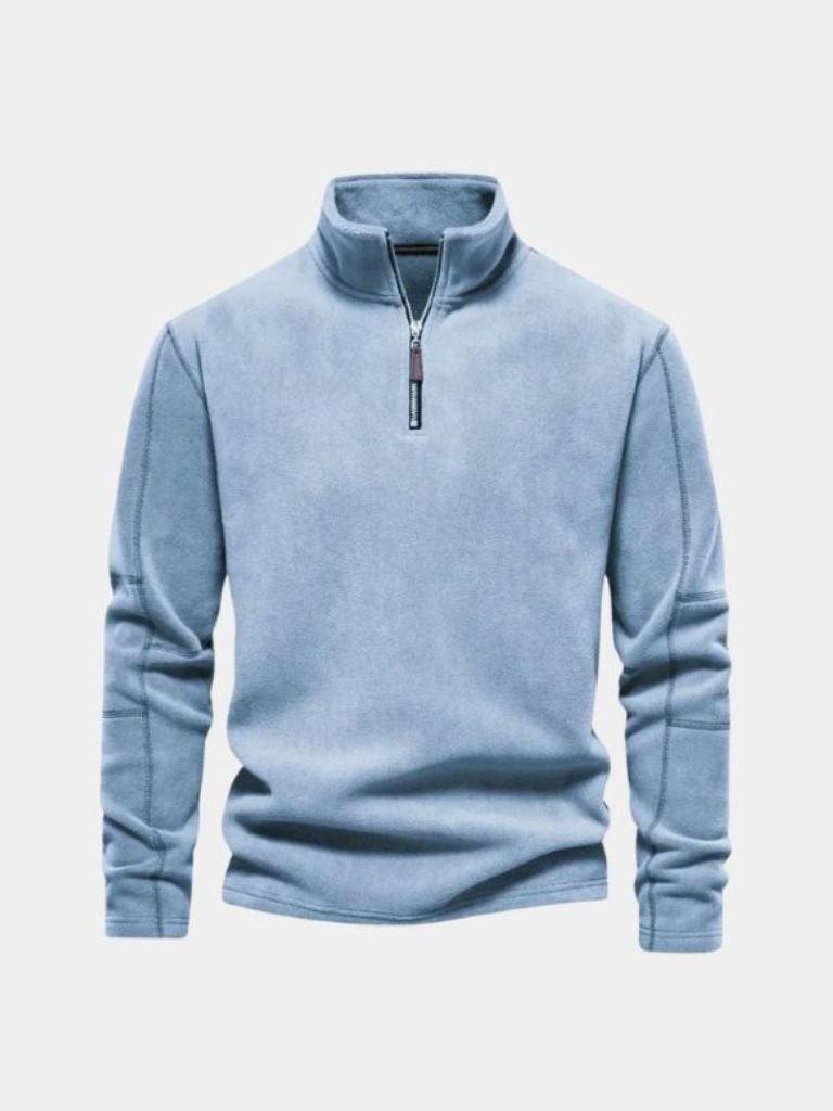 Pull Col Zippé Alpine - Cross & Crown