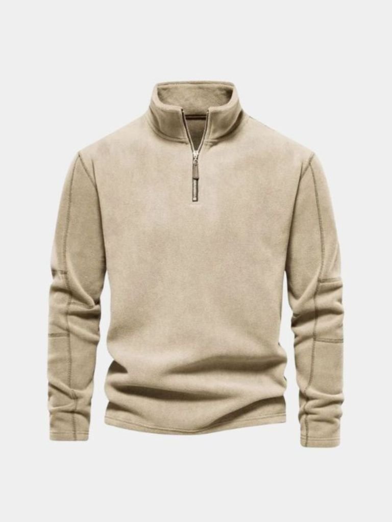 Pull Col Zippé Alpine - Cross & Crown