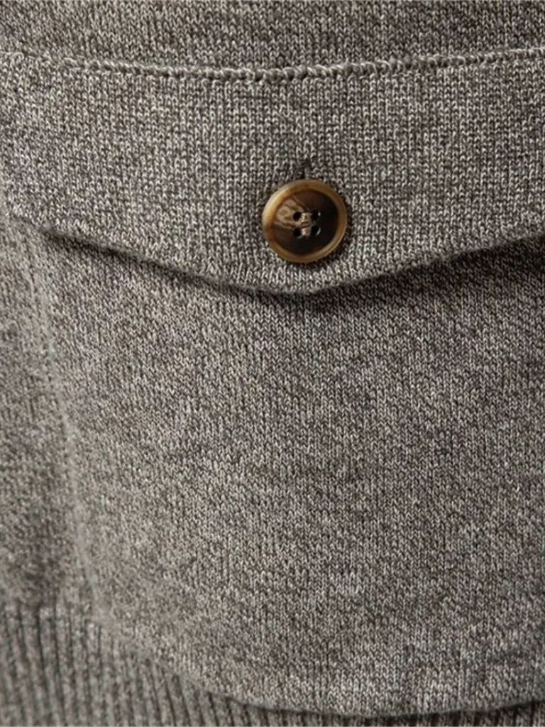 Cardigan coton tricoté Cross & Crown