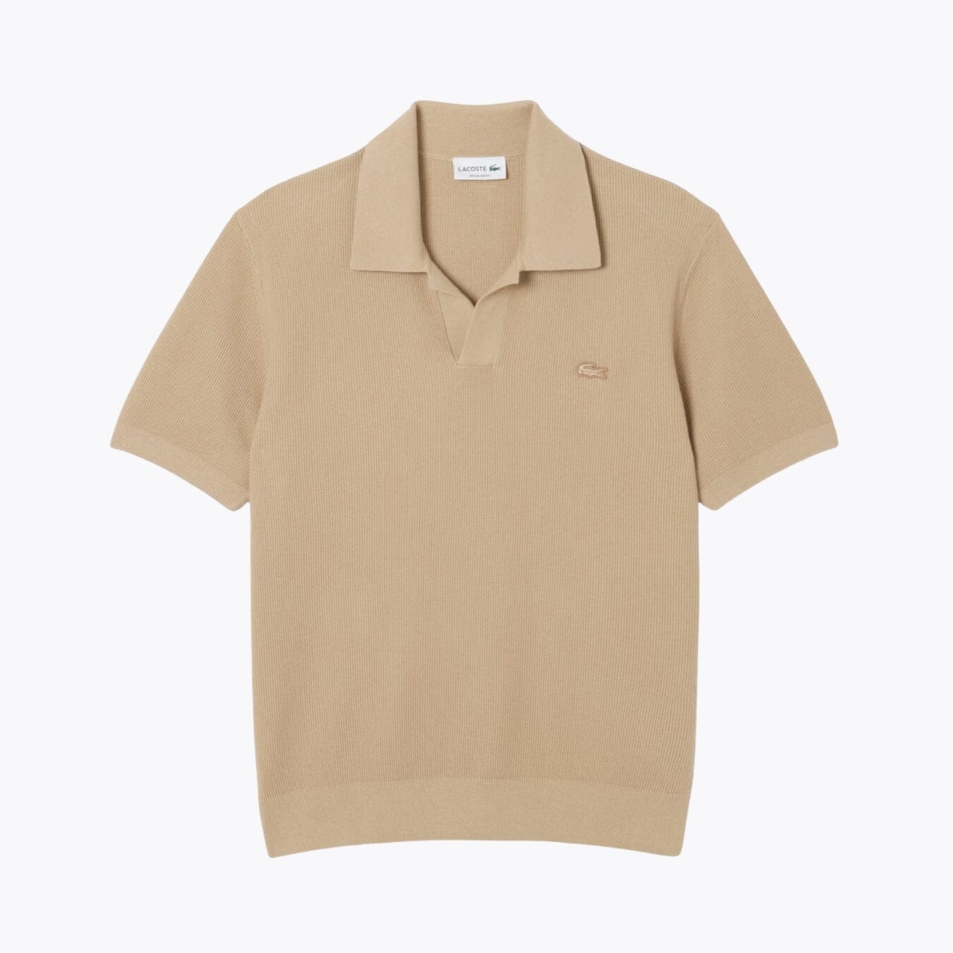 L.C Cotton Blend Open Polo Collar Sweater