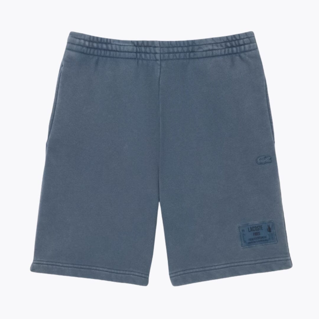 L.C Washed Effect Cotton Fleece Shorts