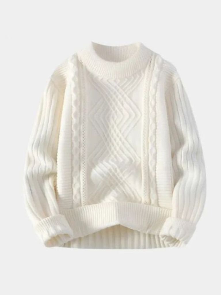Pull Texturé Minimaliste - Cross & Crown