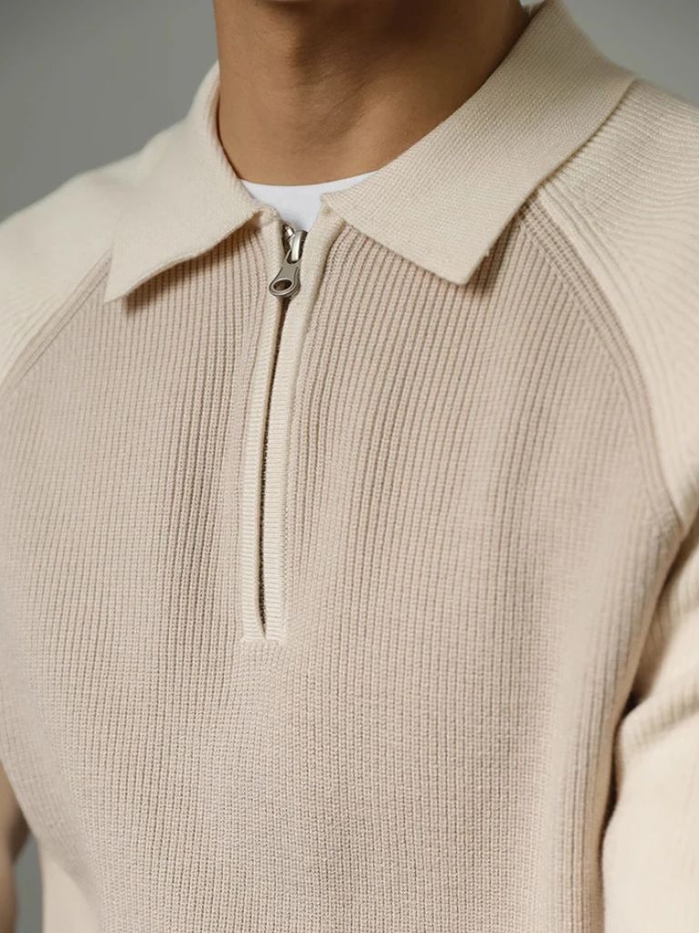 Pull Zippé Raglan - Cross & Crown