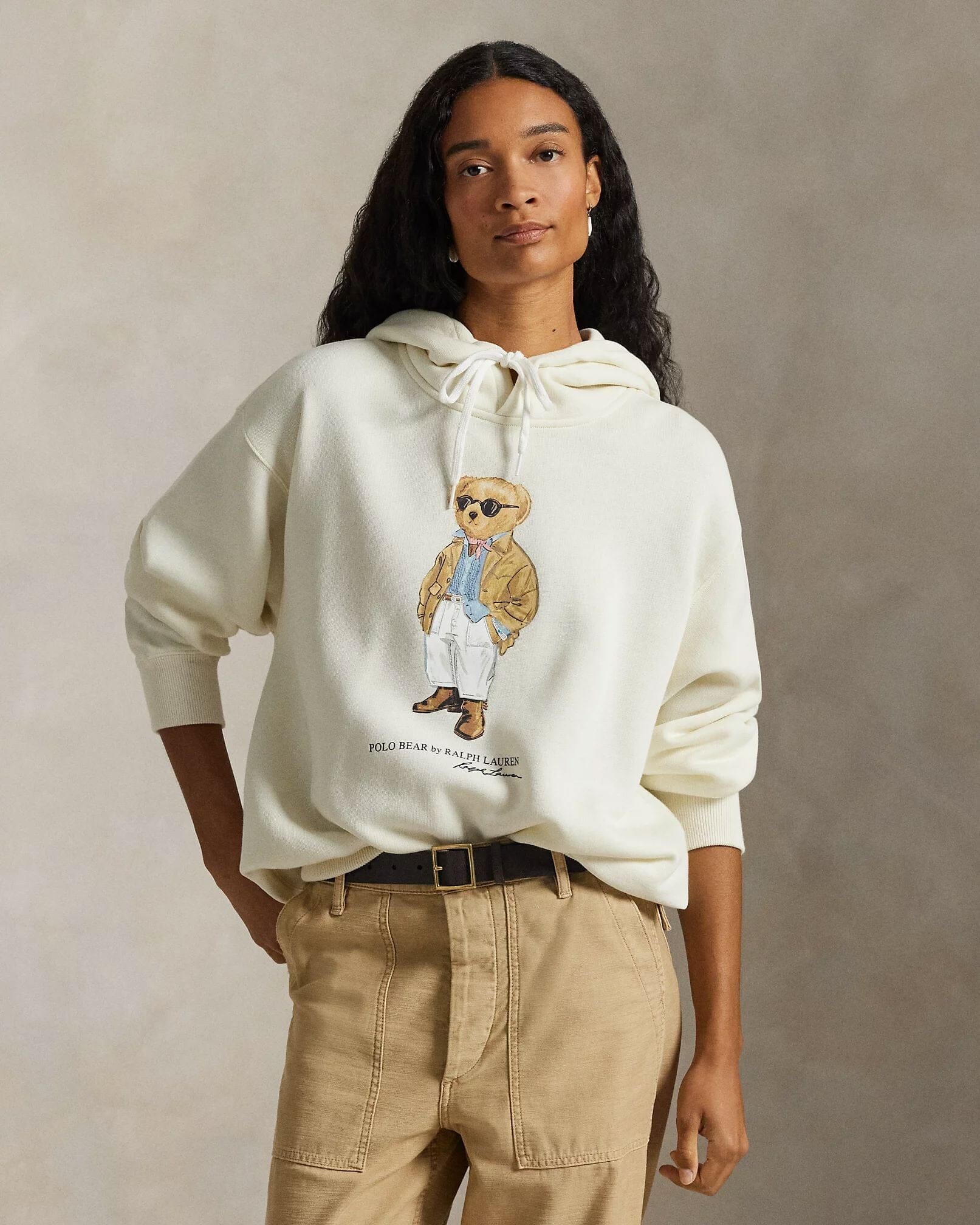Men's Polo Bear Fleece Hoodie