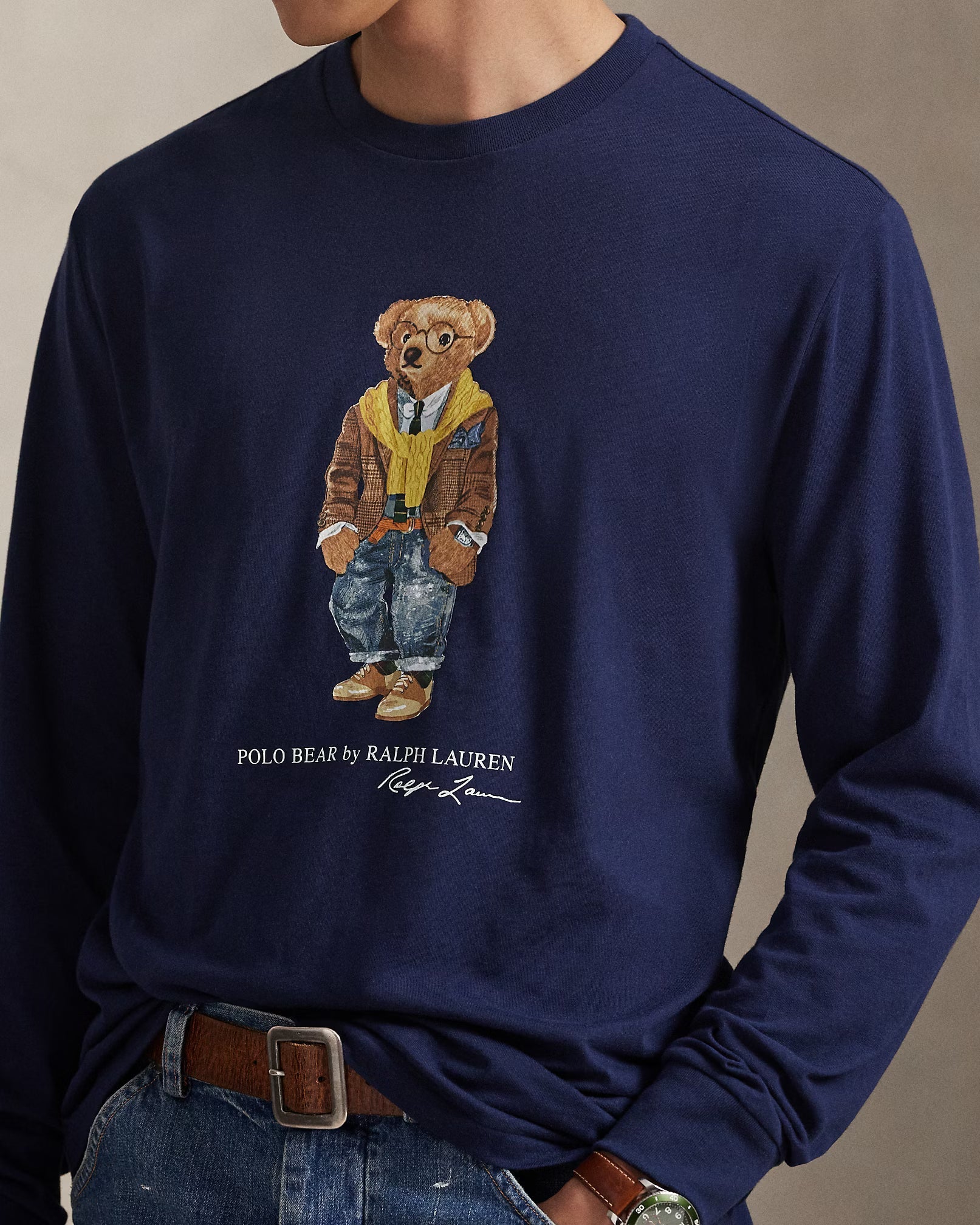 Men's Polo Bear Jersey T-Shirt Classic Fit