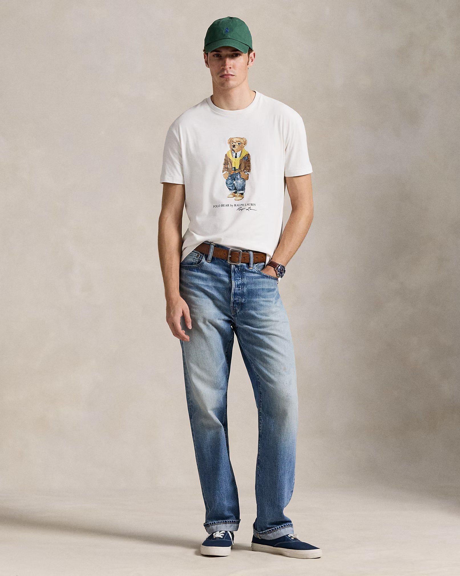 Men's Polo Bear Jersey T-Shirt Classic Fit