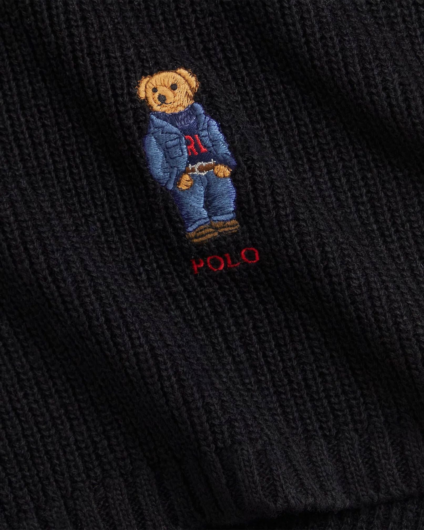 Men's Polo Bear Knit Scarf