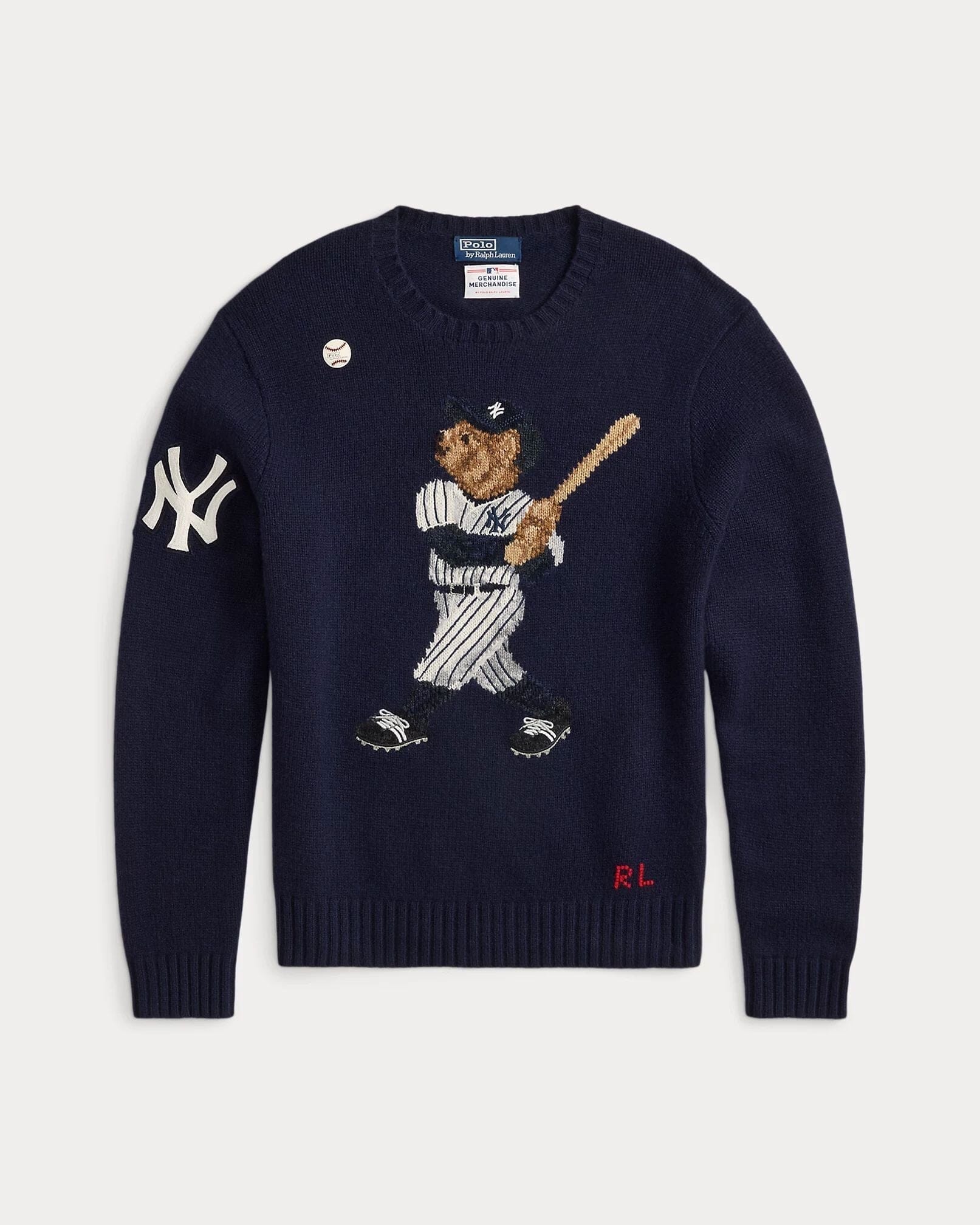 Men's Polo Bear Yankees Sweater