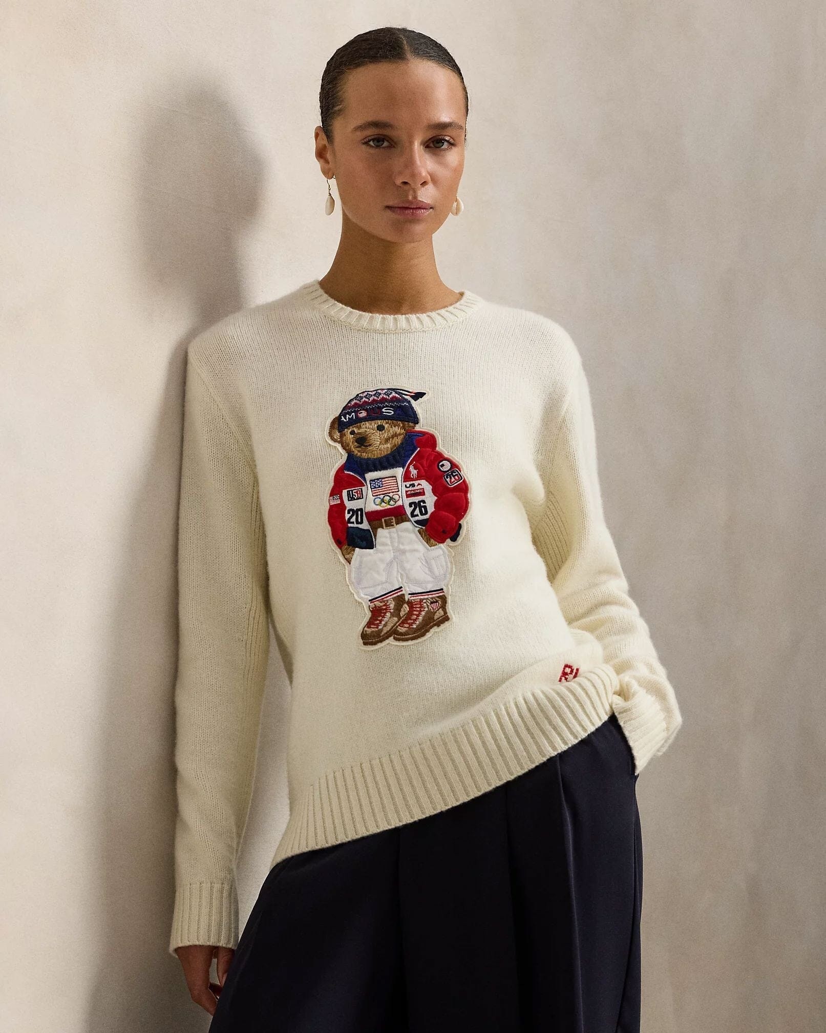 Men's Team USA Polo Bear Sweater
