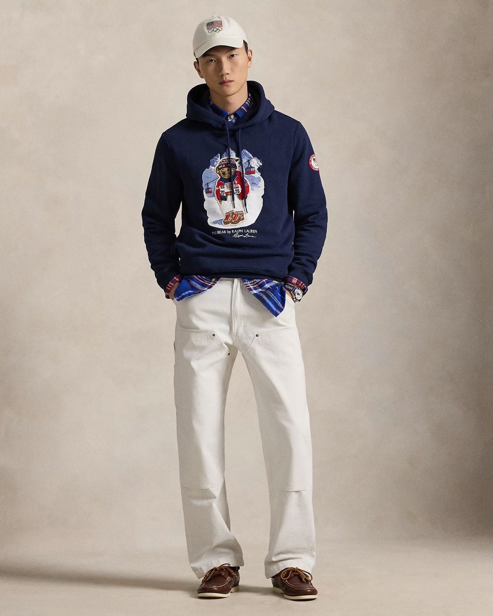 Men's Team USA Polo Bear Hoodie