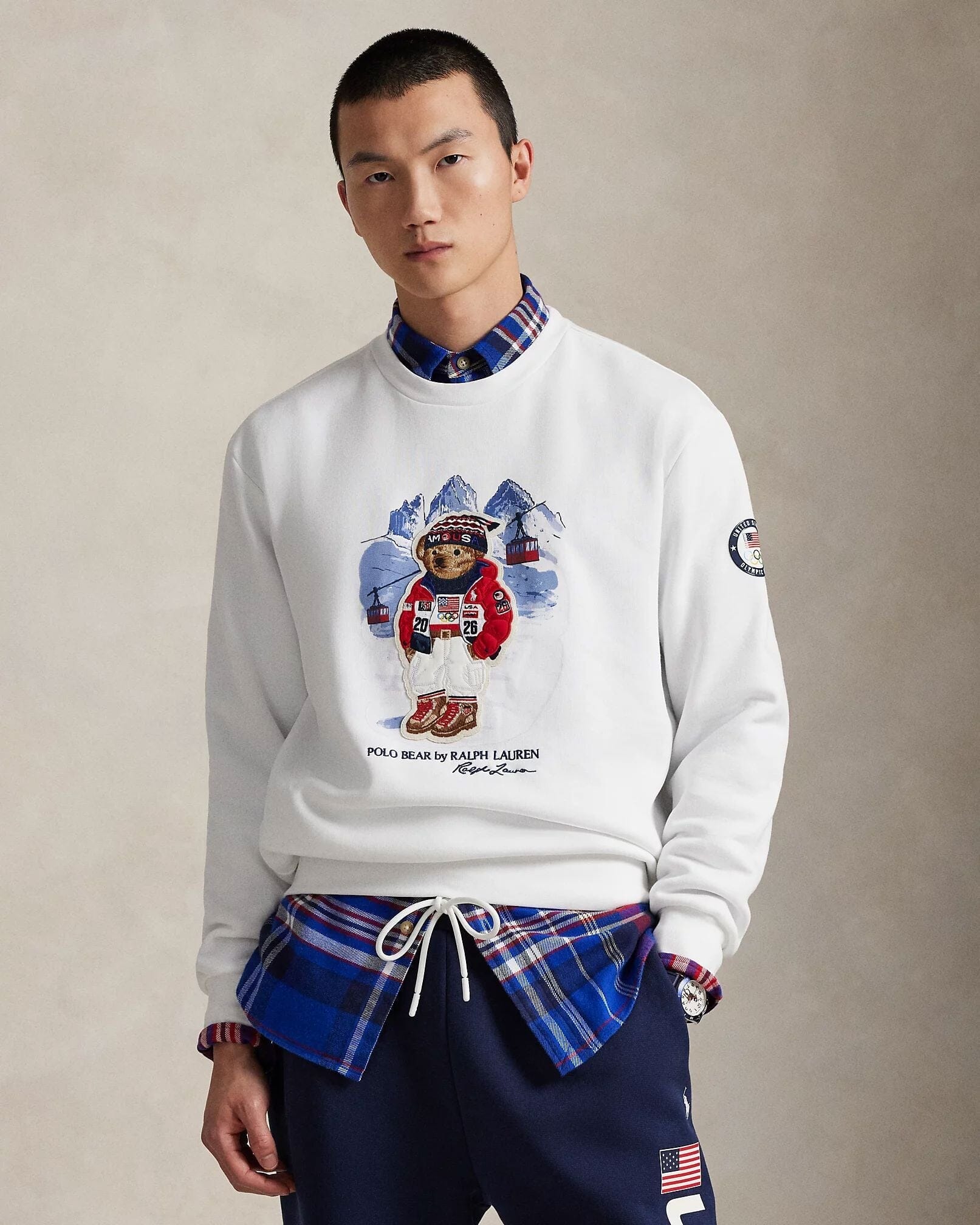 Men's Team USA Polo Bear Sweatshirt
