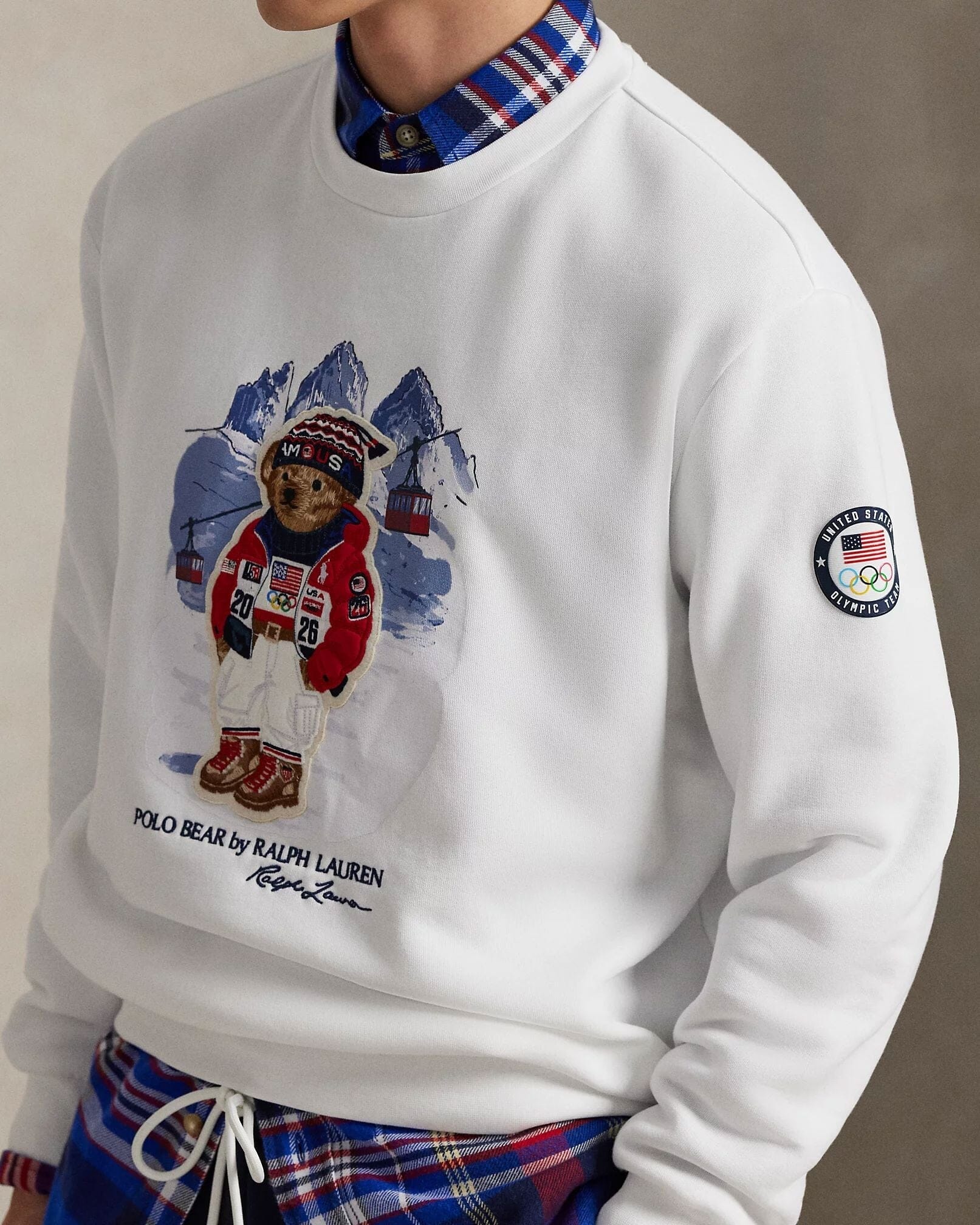 Men's Team USA Polo Bear Sweatshirt