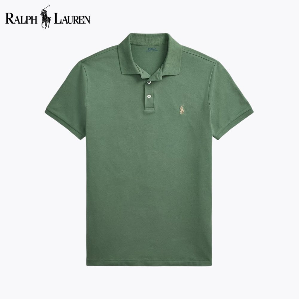 Men's Custom Slim Fit Stretch Mesh Polo Shirt