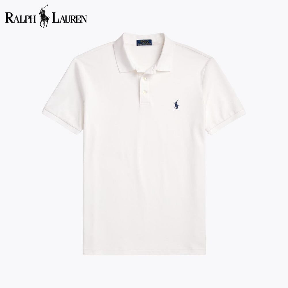 Men's Custom Slim Fit Stretch Mesh Polo Shirt