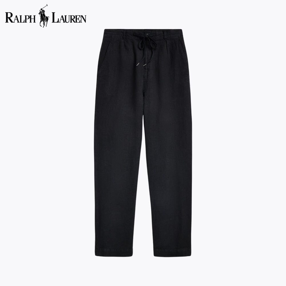 Men's Lateef Relaxed Fit Pleated Linen Pant