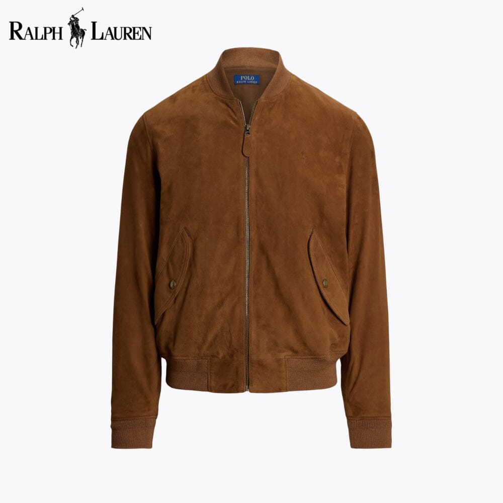 Men's Suede Bomber Jacket