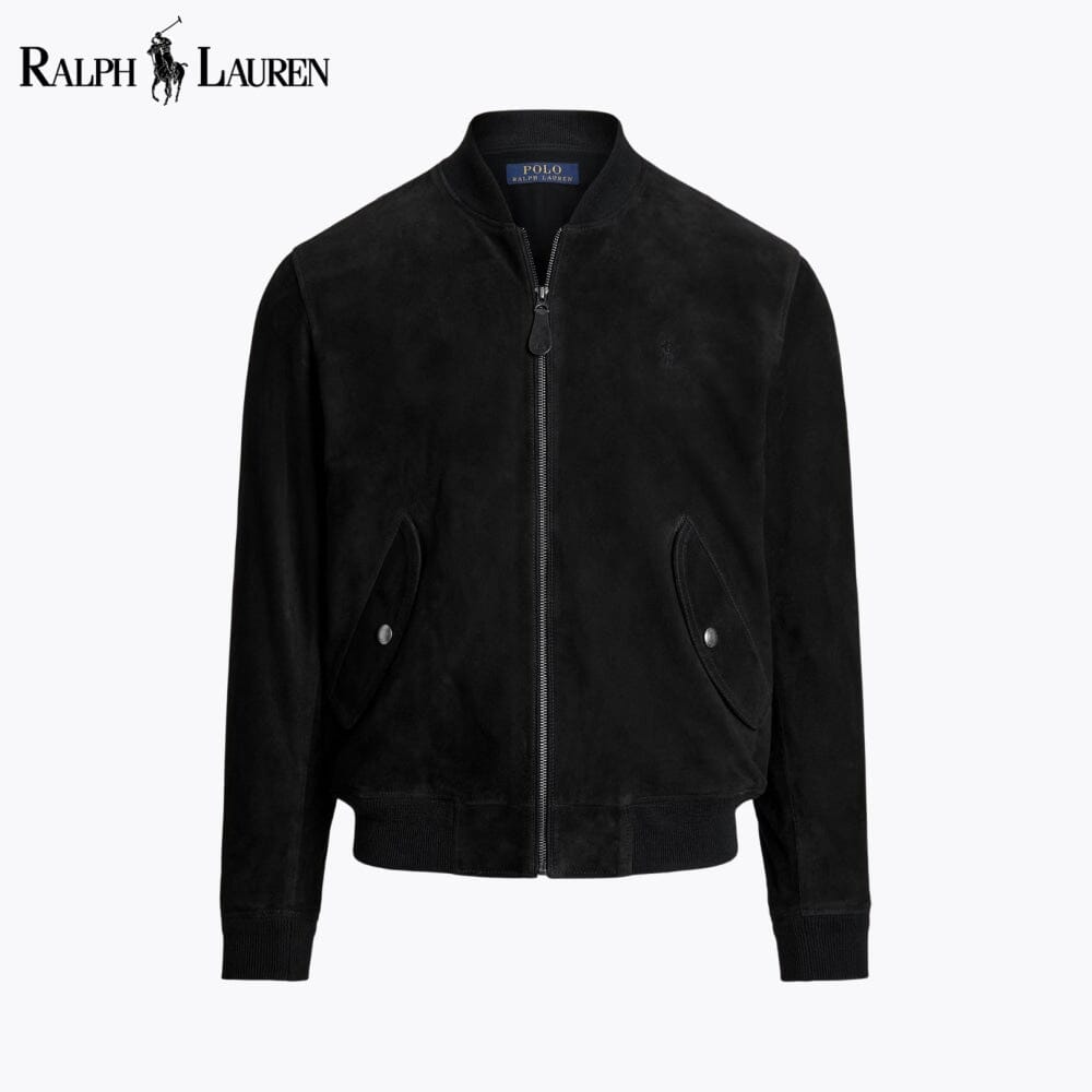 Men's Suede Bomber Jacket