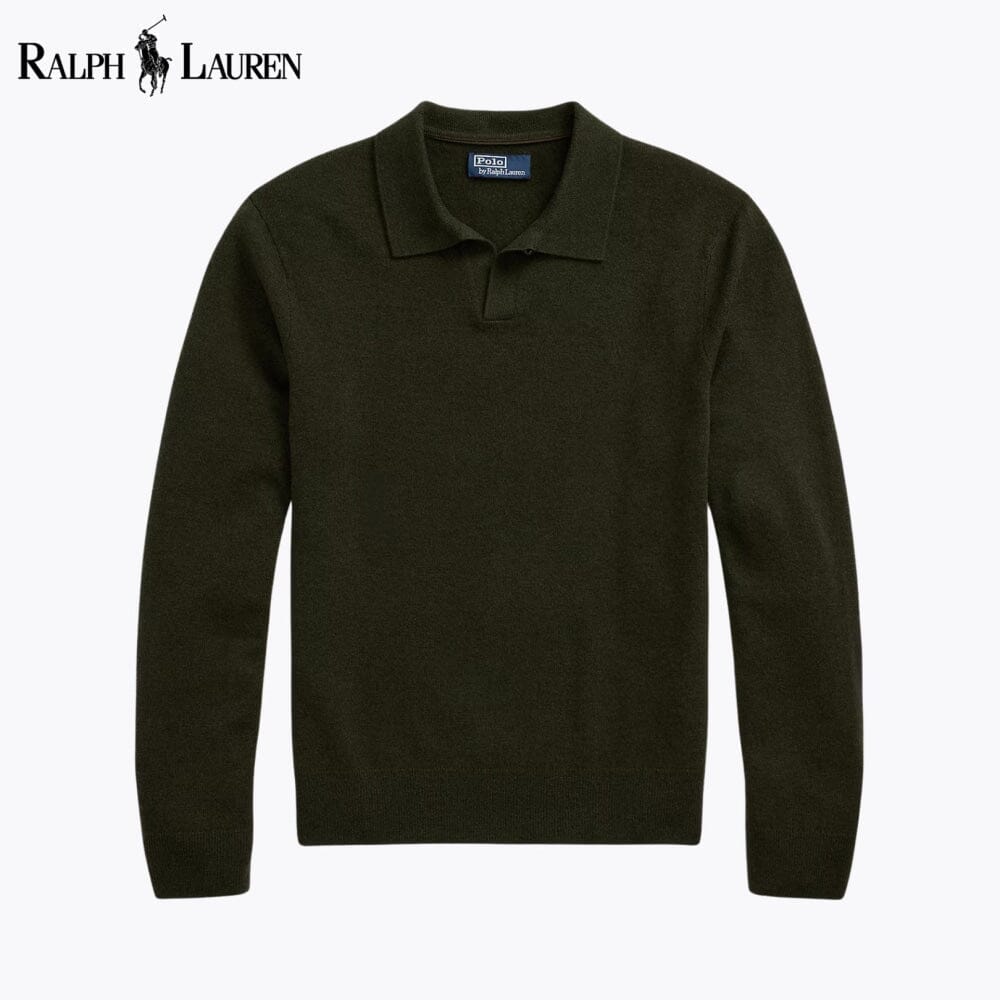 Men's Wool Johnny-Collar Sweater
