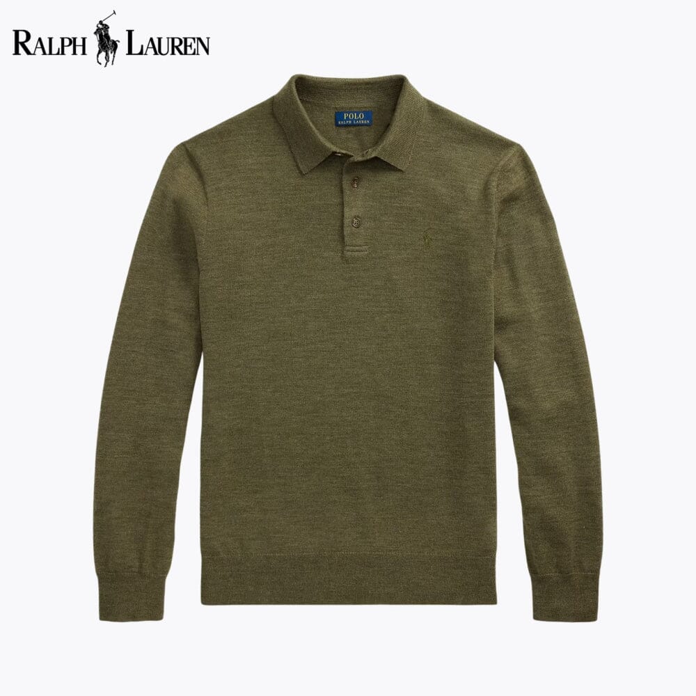 Men's Wool Polo-Collar Jumper
