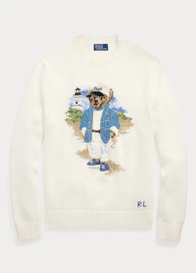 Men's Sweater | Blue Polo Bear