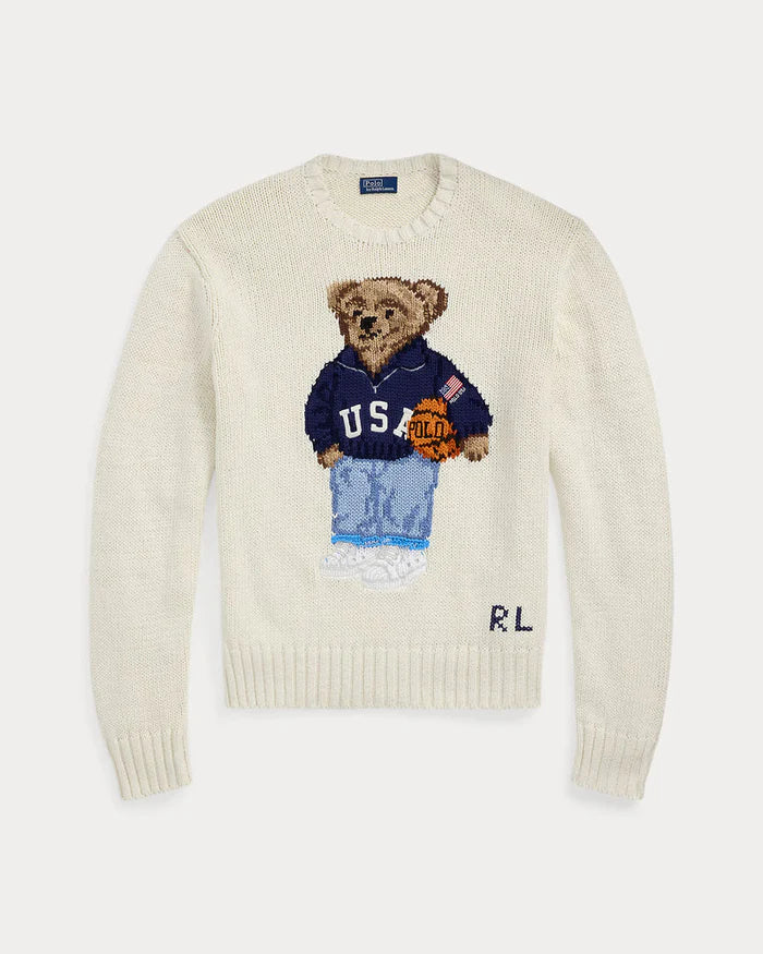 Men's Set 3 Styles Polo Bear Sweater