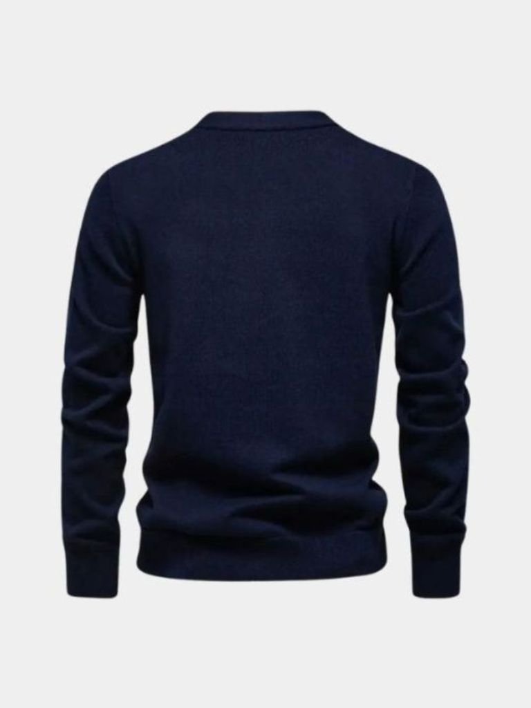 Cardigan col V en maille - Cross & Crown