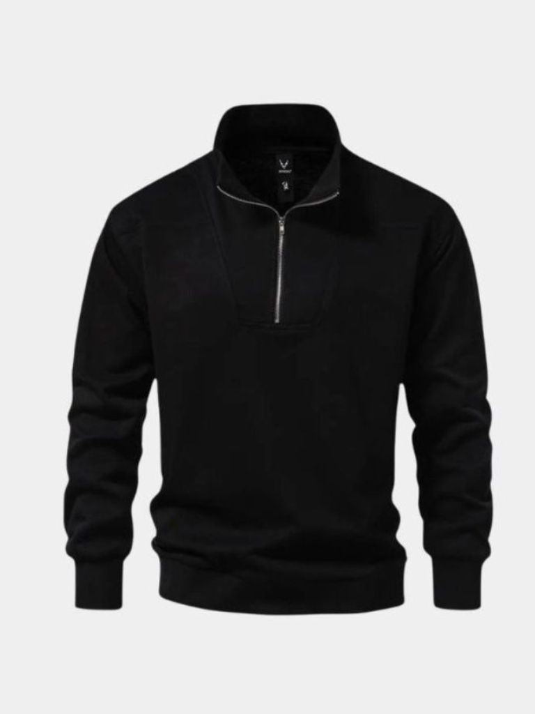 Sweat Zippé Col Revers Sport - Cross & Crown