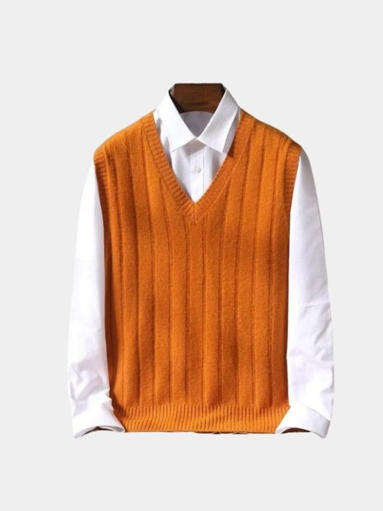 Pull sans manches 100% Laine Mérinos - Cross & Crown