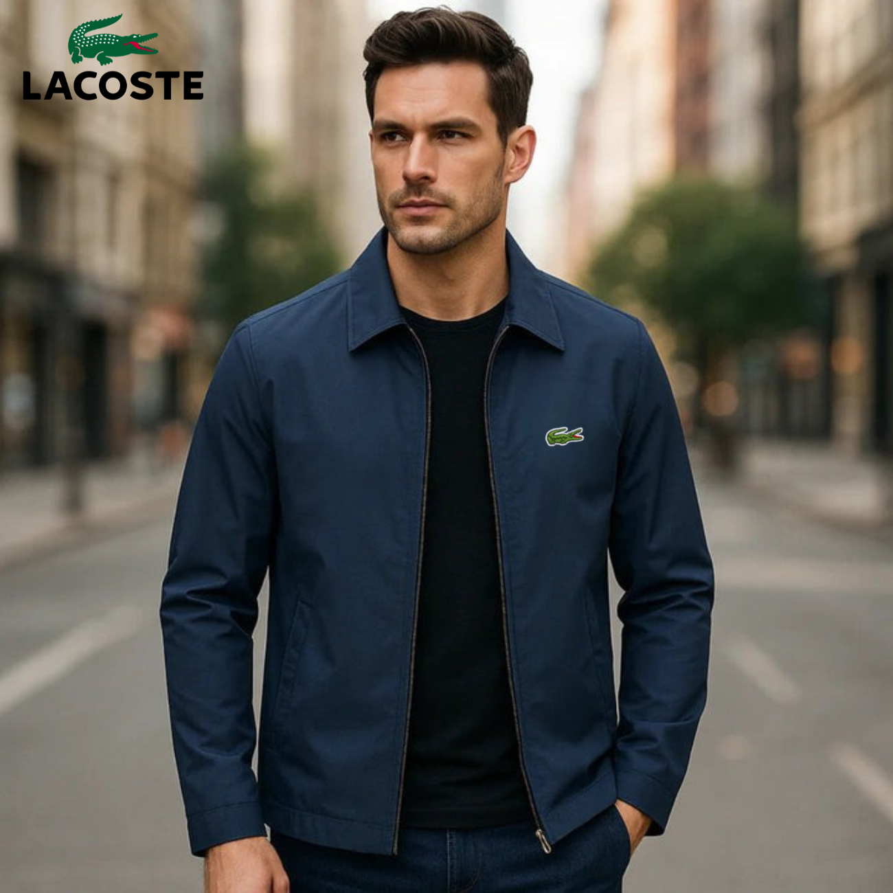 Men's Elegant Jacket with Zip - CLEARANCE SALE