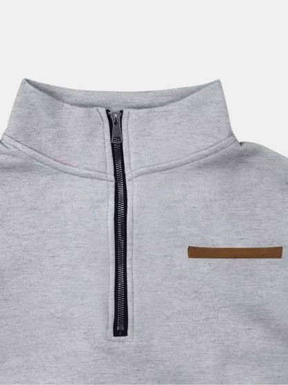 Pull Col Montant Urbain Slate