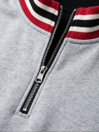 Pull Col Montant Rayé Regent - Cross & Crown