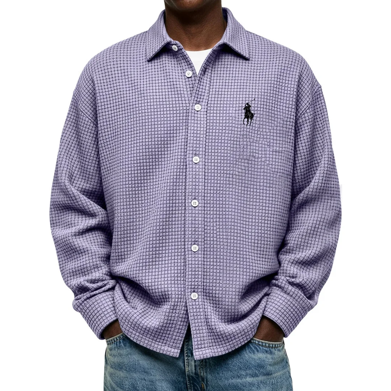 Men's 2026 Comfort Waffle Weave Shirt - Clearance Sale