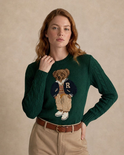 Men's Sweater | Polo Bear Varsity Letterman