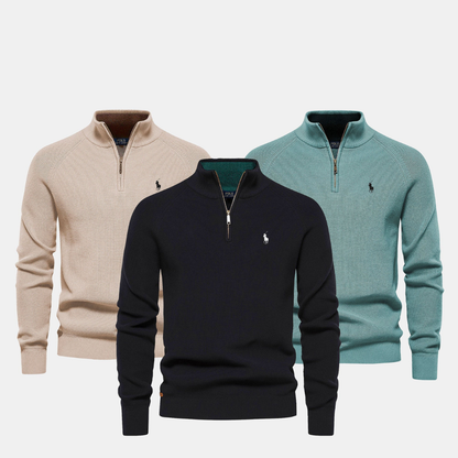 Men's Men's Zip Neck Sweater (Clearance)