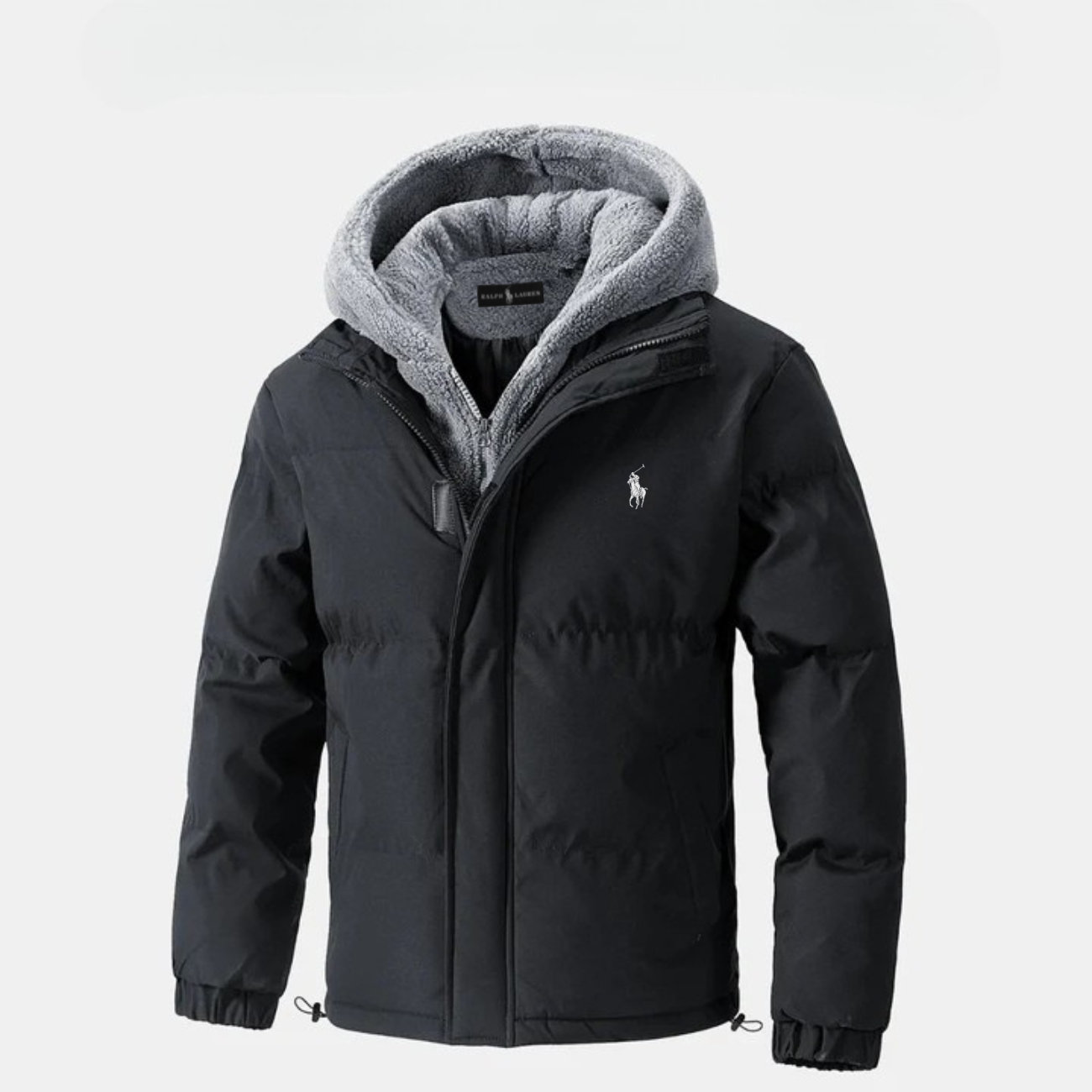 Men's Padded Winter Jacket with Fleece Hood || CLEARANCE SALE